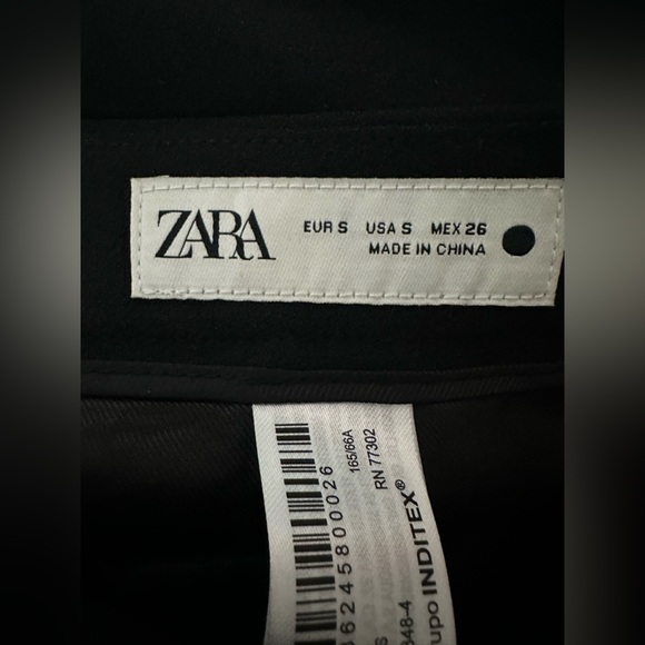Zara Black Tailored Pants size Small - Picture 6 of 10